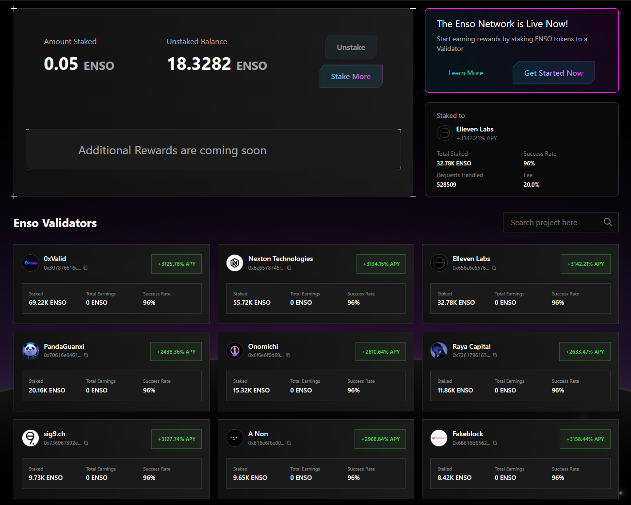 Learn How to stake ENSO