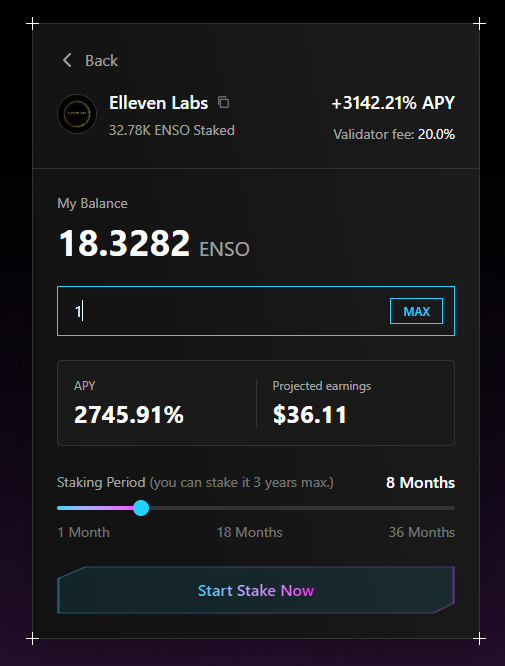 Learn How to stake ENSO