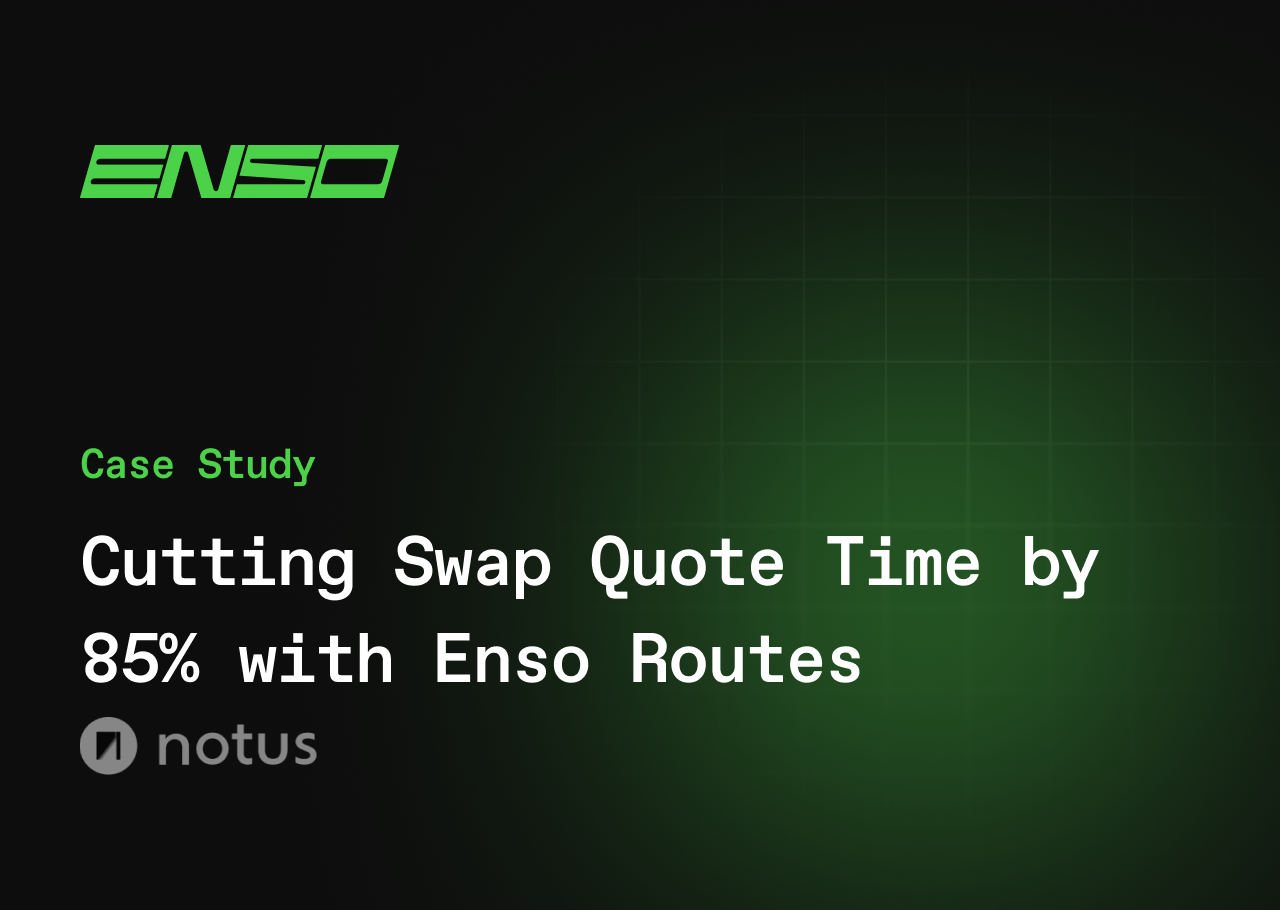 From 8 Seconds to 1: How Notus Used Enso to Power ita High-Performance Wallet